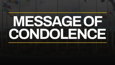 Photo of Message of Condolence on the passing of Hayden Blades
