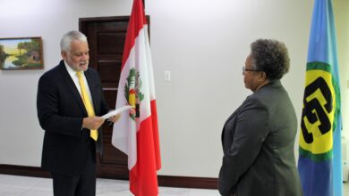 Photo of Remarks by H.E. Mr David Málaga, Ambassador of Peru to CARICOM at his Accreditation Ceremony, 23 November 2022