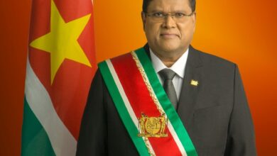 Photo of End of Year Statement by the  Outgoing Chairman of the Caribbean Community  (CARICOM) His Excellency  Chandrikapersad Santohi, President of the Republic of Suriname