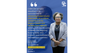 Photo of “Intensify efforts to provide universal access to quality maternal healthcare for better health outcomes for mothers and newborns” – CARICOM Secretary-General
